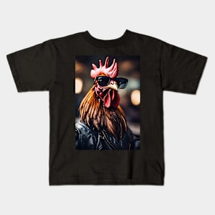 funny rooster Kids T-Shirt